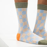 Load image into Gallery viewer, Checkered Combed Cotton Socks