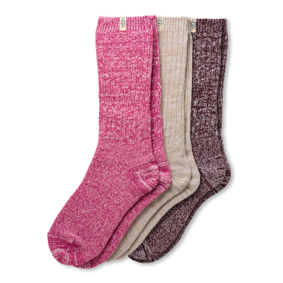 Rib Knit Slouchy Crew 3 Pack