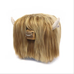 Load image into Gallery viewer, Highland Bull Footstool - Honey