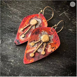 Load image into Gallery viewer, 3-Ray Sunburst Earrings