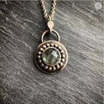 Load image into Gallery viewer, 10mm Faceted Labradorite Pendant