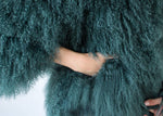 Load image into Gallery viewer, Shearling Jacket Jade Green