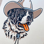 Load image into Gallery viewer, Saint Bernard Cowdog - Signed Silkscreen Print