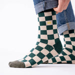 Load image into Gallery viewer, Checkered Combed Cotton Socks