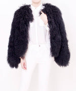 Load image into Gallery viewer, Shearling Jacket Black