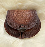 Load image into Gallery viewer, Tooled Leather Belt Pouch