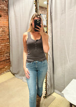 Load image into Gallery viewer, Hollywood Henley Charcoal