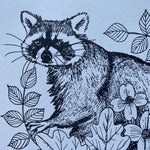 Load image into Gallery viewer, Raccoon & Native Plants 11x14 Print