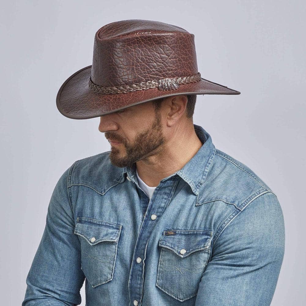 Roughneck - Buffalo Leather Outback Hat