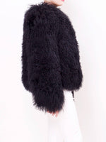 Load image into Gallery viewer, Shearling Jacket Black