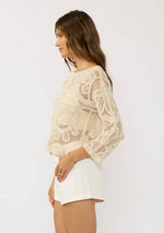 Load image into Gallery viewer, Crew Neck Crochet Top