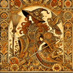 Load image into Gallery viewer, Art Nouveau Witch