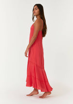 Load image into Gallery viewer, High-Low Lace Maxi Dress