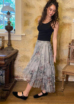 Load image into Gallery viewer, Ballerina skirt - Dove Grey Floral