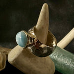 Load image into Gallery viewer, Hammered Larimar