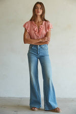 Load image into Gallery viewer, Ruffled Cotton Blouse