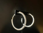 Load image into Gallery viewer, Large Hoop Rhinestone