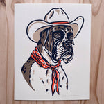 Load image into Gallery viewer, Boxer Cowdog - Signed Silkscreen Print