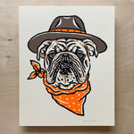 Load image into Gallery viewer, English Bulldog Cowdog - Signed Silkscreen Print