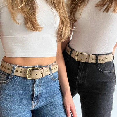 Faye Studded Leather Belt