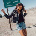 Load image into Gallery viewer, Black Swan Tassel Jacket