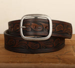 Load image into Gallery viewer, Western Embossed Leather Belt