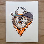 Load image into Gallery viewer, Pomeranian Cowdog - Signed Silkscreen Print