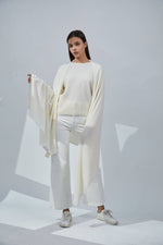 Load image into Gallery viewer, Pure Cashmere Travel Wrap Snow