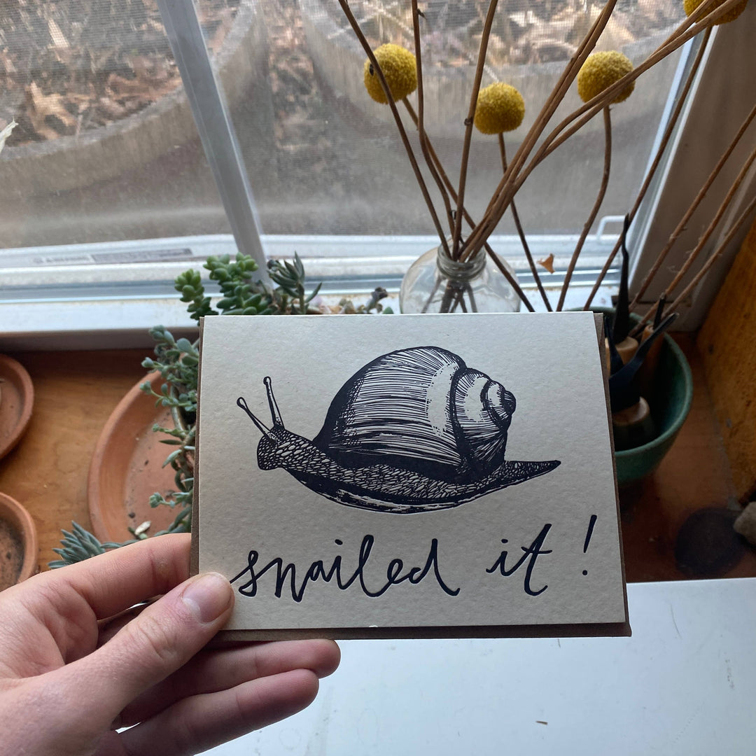 Snailed It Card