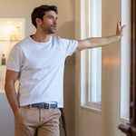 Load image into Gallery viewer, Calm Blue Elastic Woven Belt