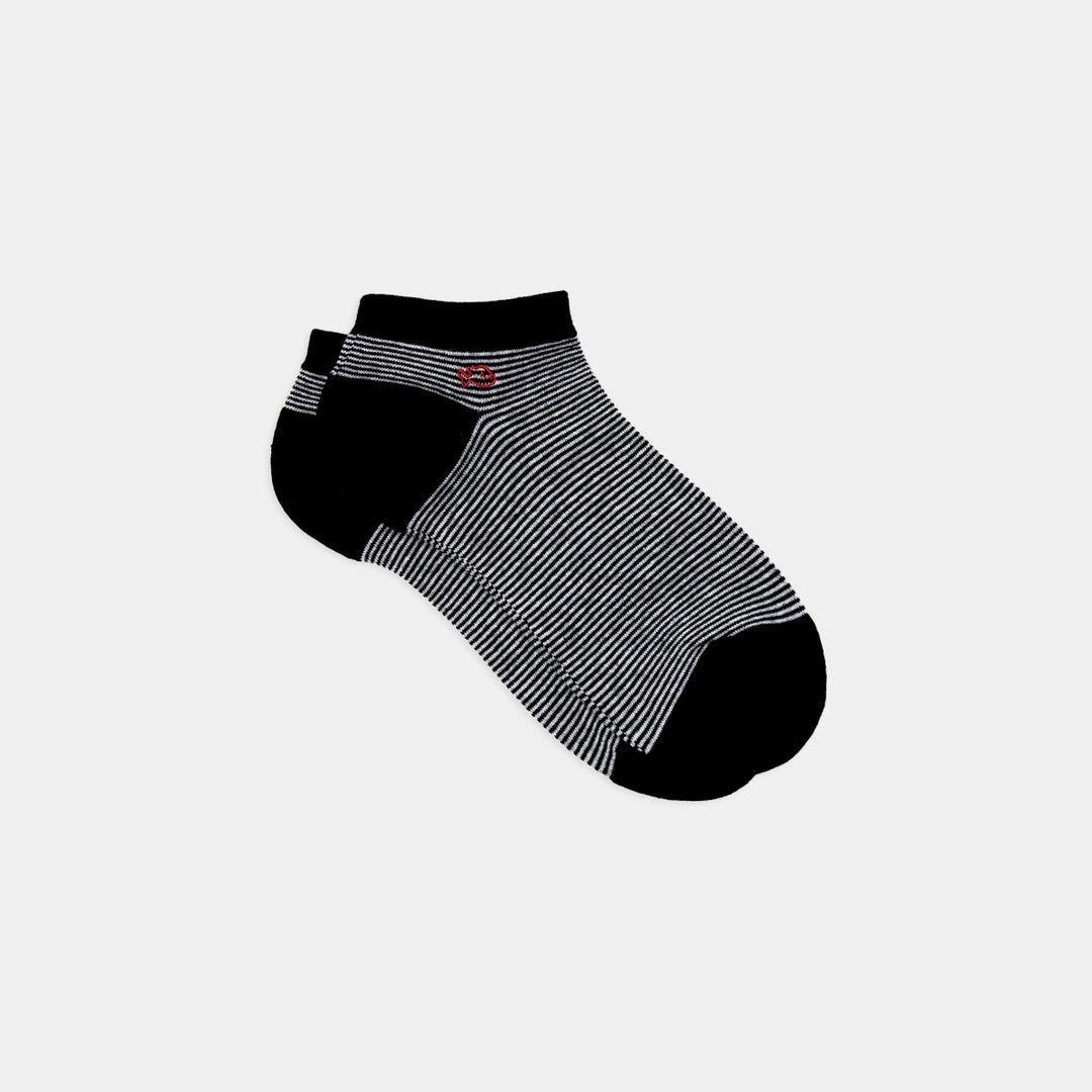 Striped Combed Ankle Socks