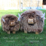 Load image into Gallery viewer, Highland Calf Footstool - Honey