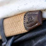 Load image into Gallery viewer, Latte Coffee Elastic Woven Belt