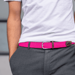 Load image into Gallery viewer, Fuschia Elastic Woven Belt