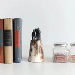 Load image into Gallery viewer, Cow Horn Pen Holder