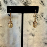 Load image into Gallery viewer, Golden Crystal Earrings