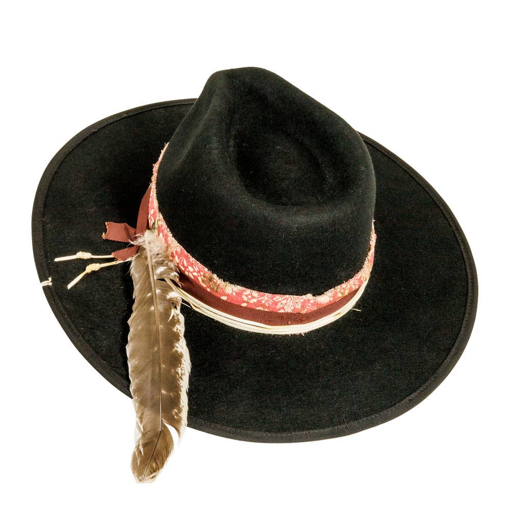 Onyx Wool Felt Vintage Rancher Hat
