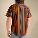 Load image into Gallery viewer, Serape Pearl Snap Short Sleeve - Obsidian