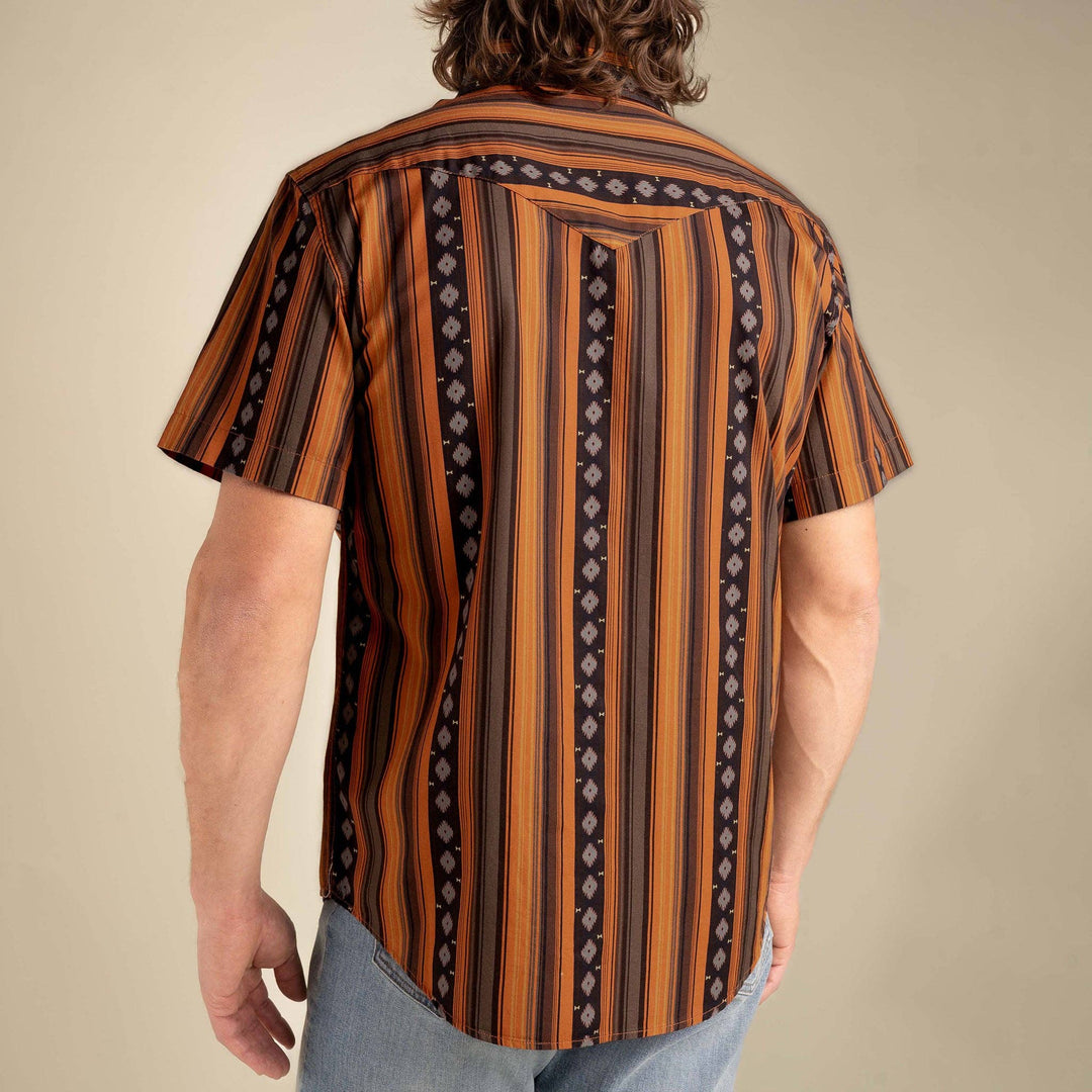 Serape Pearl Snap Short Sleeve - Obsidian
