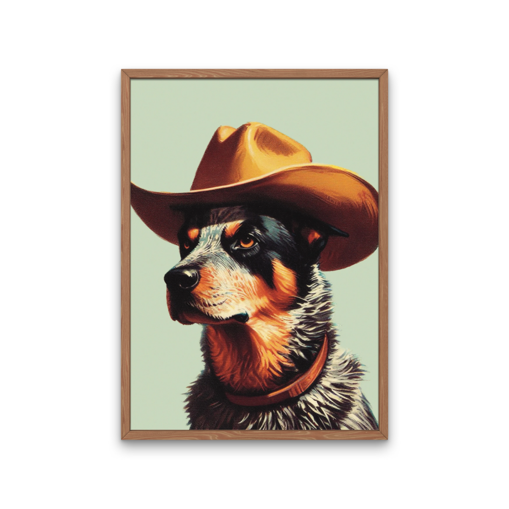 Heeler Dog Art Print