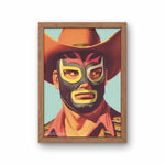 Load image into Gallery viewer, Luchador Cowboy Art Print