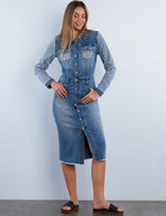 Load image into Gallery viewer, Mixed Animal Denim Dress