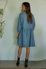 Load image into Gallery viewer, Cotton Button Down Mini Dress