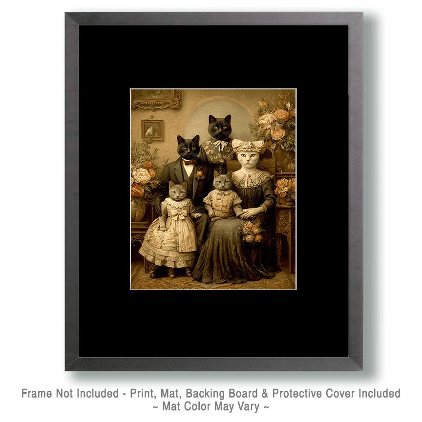 Vintage Cat Family