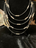 Load image into Gallery viewer, Silver Bead Layered Necklace