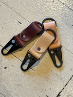Load image into Gallery viewer, Leather Keychain with Clip