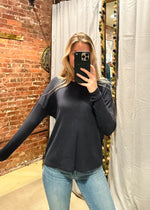 Load image into Gallery viewer, Longsleeve Thermal Binded Crew Midnight