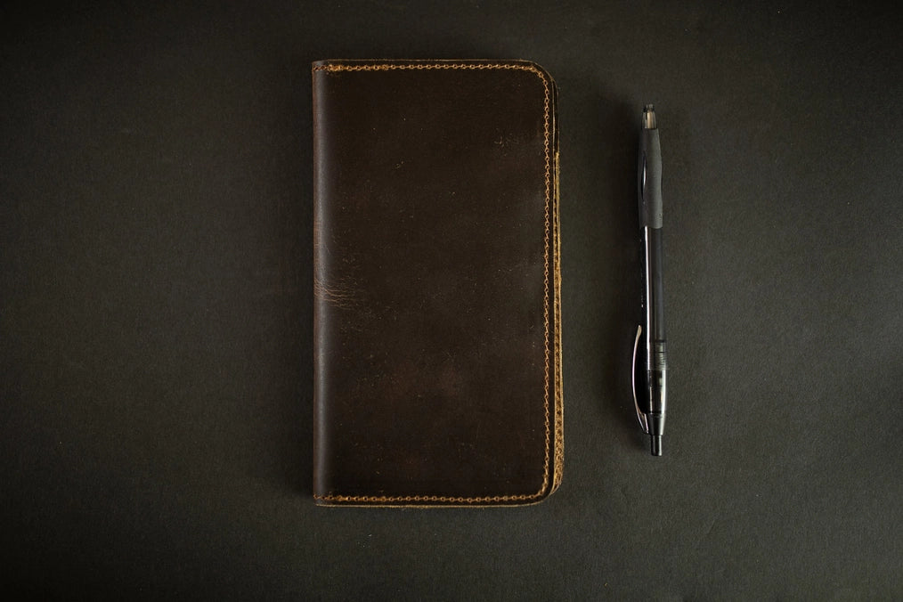 Leather Checkbook Wallet