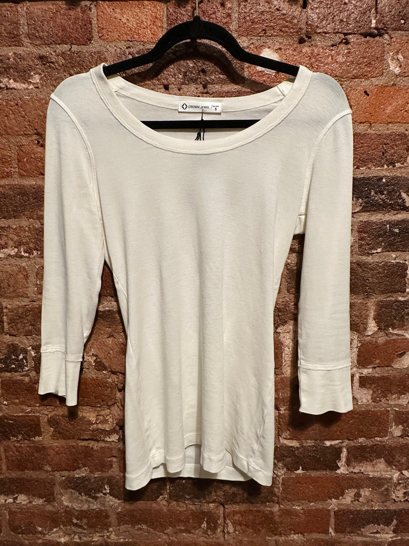 Flagship 3/4 Sleeve Scoop Pearl