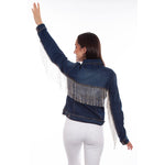 Load image into Gallery viewer, Rhinestone Fringe Jacket